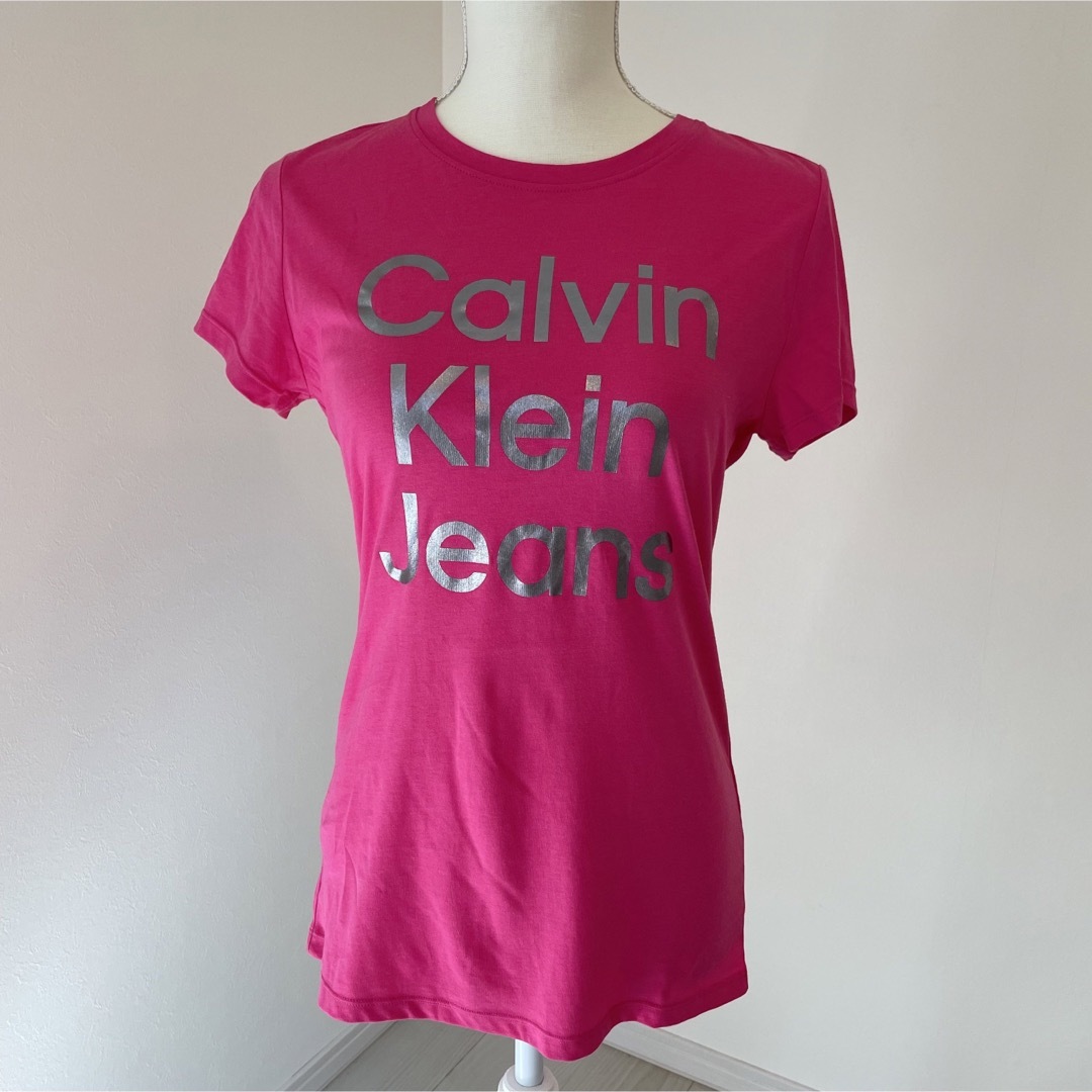 Calvin Klein(カルバンクライン)の新品タグ付き　日本未入荷　Calvin Klein   ロゴ Ｔシャツ  レディースのトップス(Tシャツ(半袖/袖なし))の商品写真