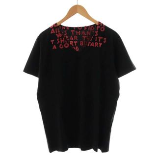 マルタンマルジェラ(Maison Martin Margiela)のMaison Margiela AIDS T-Shirt Tシャツ M 黒 赤(Tシャツ/カットソー(半袖/袖なし))