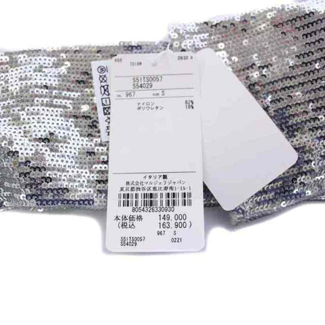Maison Martin Margiela(マルタンマルジェラ)のメゾンマルジェラ 1 22SS スパンコール ロンググローブ 手袋 シルバー レディースのファッション小物(手袋)の商品写真