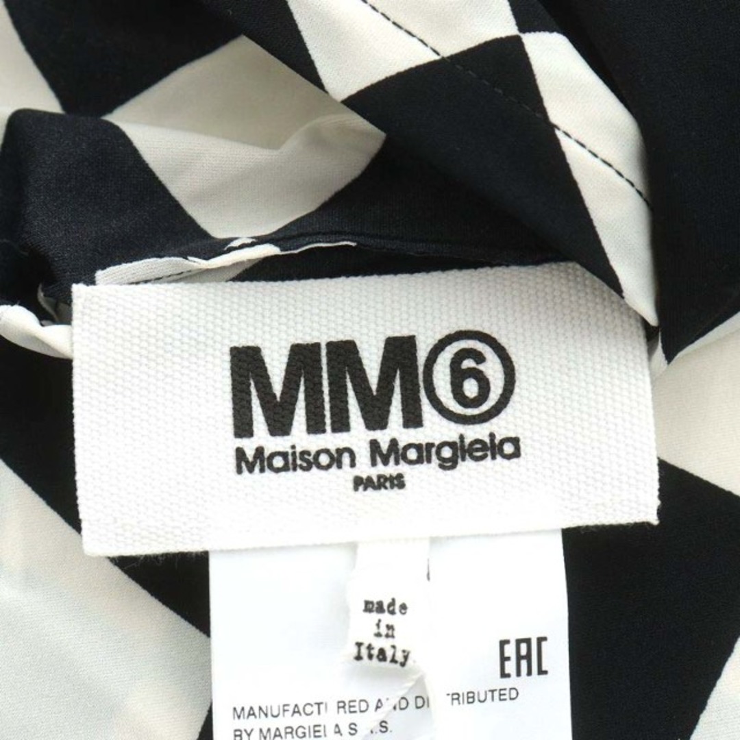 MM6(エムエムシックス)のエムエムシックス メゾンマルジェラ 手袋 ロング 総柄 ナイロン 白 黒 レディースのファッション小物(手袋)の商品写真