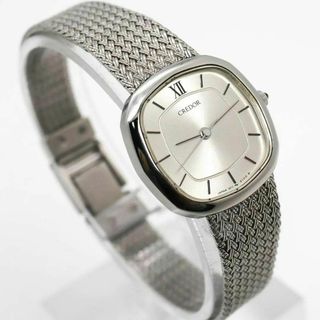 セイコー(SEIKO)の《美品》SEIKO CREDOR 腕時計 シルバー レディース クォーツ p(腕時計)