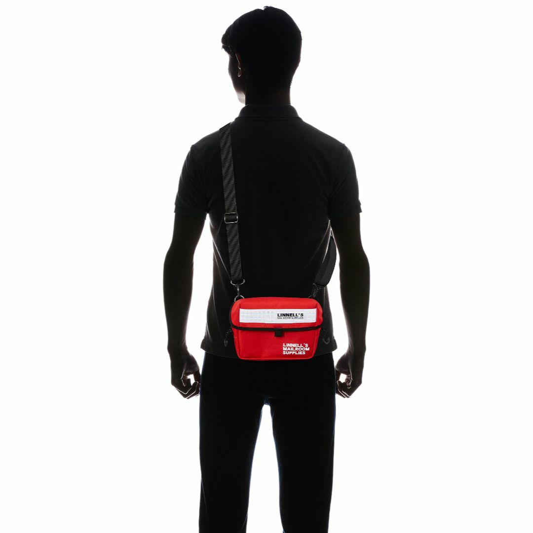 【色: レッド/ホワイト】[マイケルリンネル] ミニショルダーバッグ MLUK- メンズのバッグ(その他)の商品写真