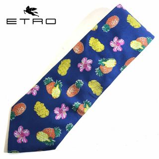 エトロ(ETRO)のエトロ　ネクタイ ウール シルク カーキ(ネクタイ)