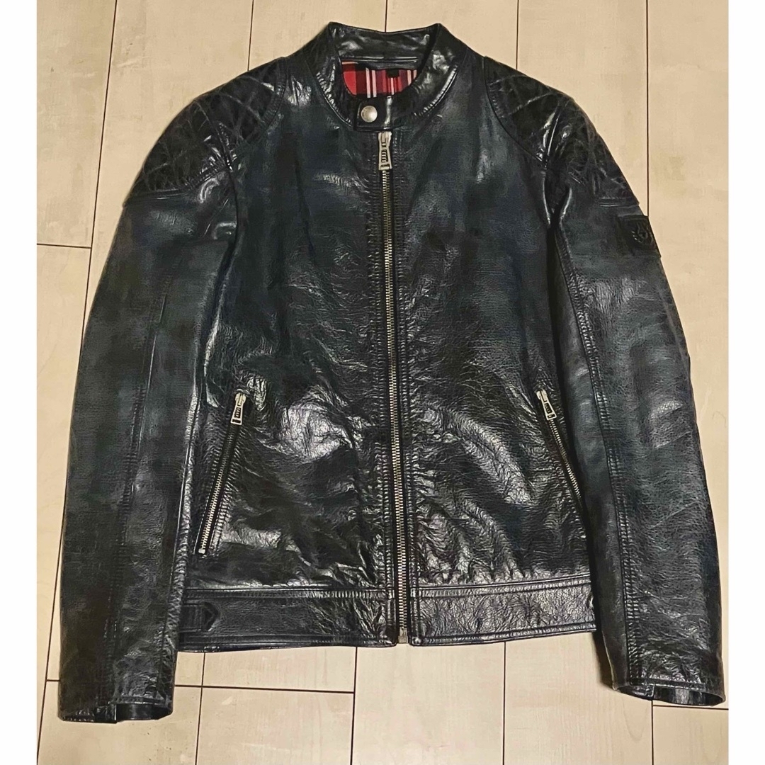 BELSTAFF(ベルスタッフ)の使用一回☆超美品☆ベルスタッフ belstaff ライダース レザー ジャケット メンズのジャケット/アウター(ライダースジャケット)の商品写真