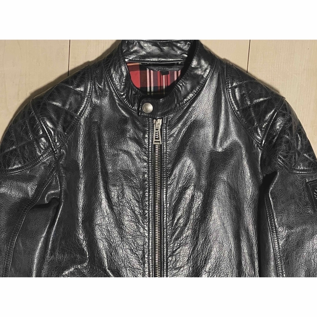 BELSTAFF(ベルスタッフ)の使用一回☆超美品☆ベルスタッフ belstaff ライダース レザー ジャケット メンズのジャケット/アウター(ライダースジャケット)の商品写真