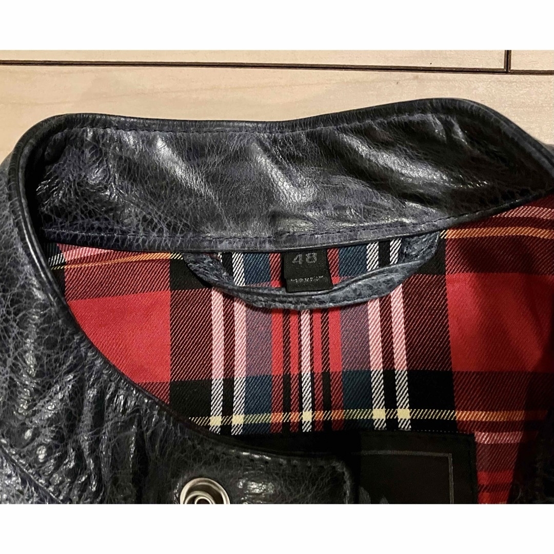 BELSTAFF(ベルスタッフ)の使用一回☆超美品☆ベルスタッフ belstaff ライダース レザー ジャケット メンズのジャケット/アウター(ライダースジャケット)の商品写真