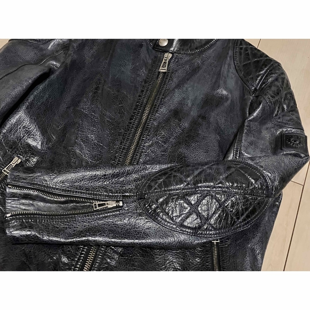 BELSTAFF(ベルスタッフ)の使用一回☆超美品☆ベルスタッフ belstaff ライダース レザー ジャケット メンズのジャケット/アウター(ライダースジャケット)の商品写真