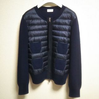 モンクレール(MONCLER)のモンクレール Alla Coreana ダウン ニット カーディガン レディース(カーディガン)