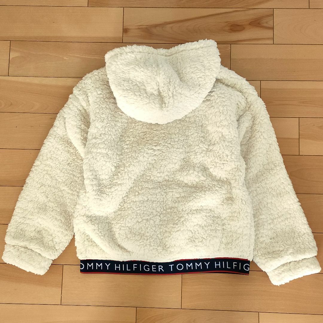 TOMMY HILFIGER(トミーヒルフィガー)の【新品】Tommy Hilfiger 160cm ボアフリースジャケット 大人S キッズ/ベビー/マタニティのキッズ服女の子用(90cm~)(ジャケット/上着)の商品写真