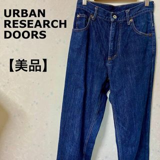 アーバンリサーチドアーズ(URBAN RESEARCH DOORS)の【美品】 アーバンリサーチドアーズ ハイライズデニムパンツ インディゴ(デニム/ジーンズ)