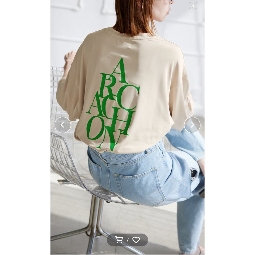 SLOBE IENA(スローブイエナ)のスローブイエナ  今期　長袖Tシャツ　ARCACHON ロゴラッシュガード　黒 レディースのトップス(Tシャツ(長袖/七分))の商品写真