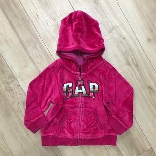 ベビーギャップ(babyGAP)のbabyGAP    ベロア調 フード付きパーカー(トレーナー)