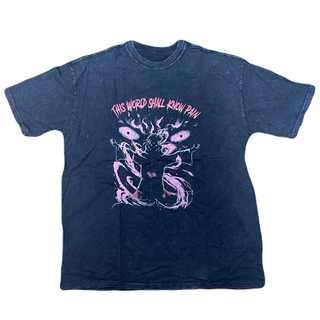 ヴィンテージ加工 ペインモチーフ Tシャツ ダメージ(Tシャツ/カットソー(半袖/袖なし))