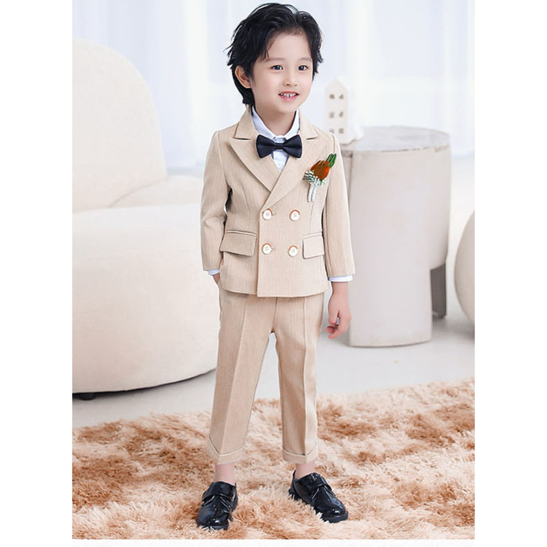 子供スーツ キッズ/ベビー/マタニティのキッズ服男の子用(90cm~)(ドレス/フォーマル)の商品写真