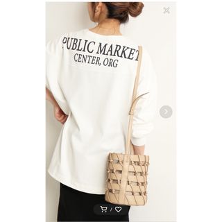 スローブイエナ  長袖Tシャツ　バックロゴTEE   ホワイト