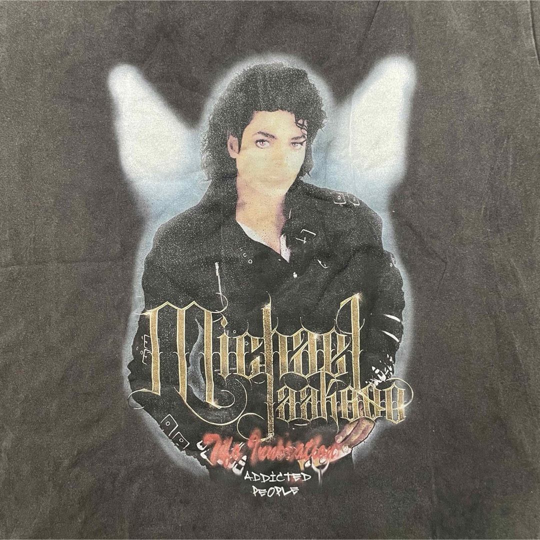 オーバーサイズ マイケル・ジャクソン プリント Tシャツ ヴィンテージ風 メンズのトップス(Tシャツ/カットソー(半袖/袖なし))の商品写真