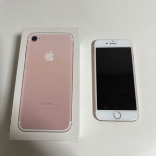 iPhone7 ジャンク品 ローズゴールド(スマートフォン本体)