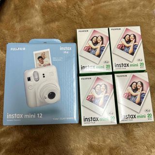 フジフイルム(富士フイルム)の富士フイルムチェキ instax mini 12 クレイホワイト(フィルムカメラ)