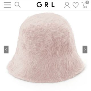 グレイル(GRL)のGRL  ファーバケットハット 新品未使用  ピンク(ハット)