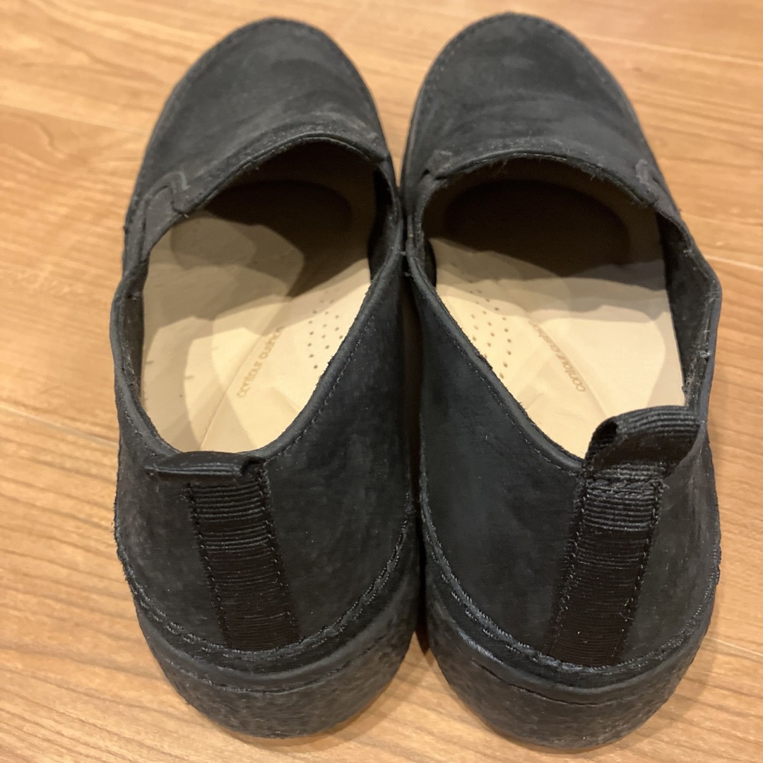 Clarks(クラークス)のクラークス　バーレイスリップ（ブラックヌバック） レディースの靴/シューズ(スリッポン/モカシン)の商品写真