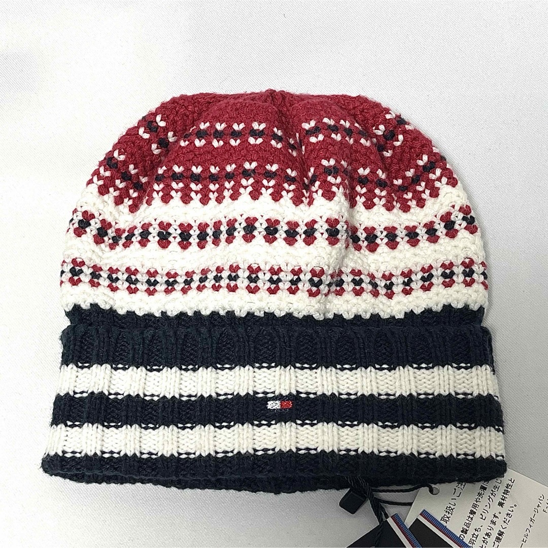 TOMMY HILFIGER(トミーヒルフィガー)の【新品】TOMMY HILFIGER KIDSトリコロールロゴ コットンビーニー キッズ/ベビー/マタニティのこども用ファッション小物(帽子)の商品写真