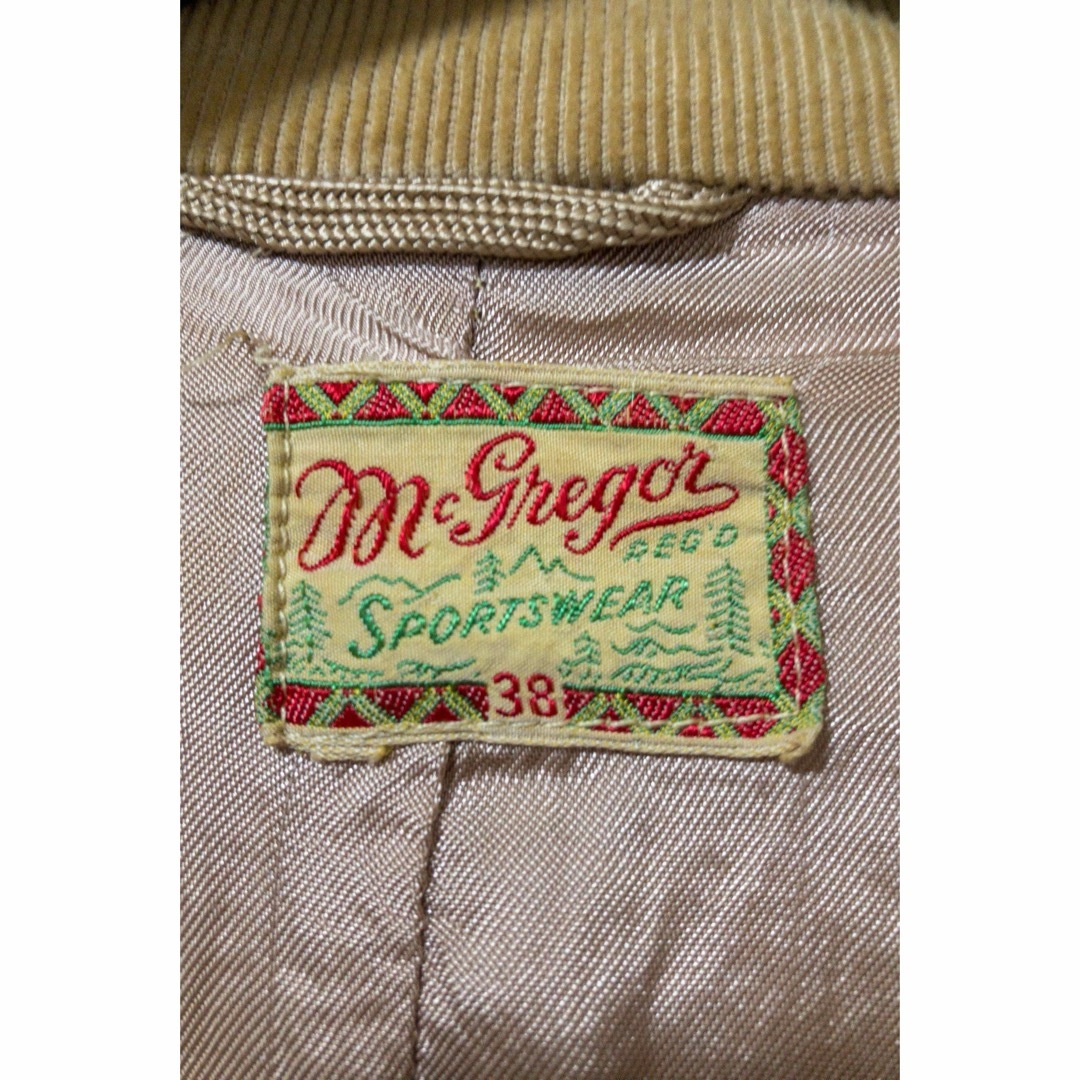 McGREGOR(マックレガー)のMcGregor 30's コーデュロイジャケット テーラード  メンズのジャケット/アウター(テーラードジャケット)の商品写真