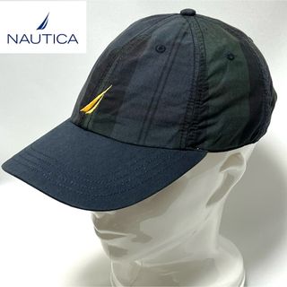 ノーティカ(NAUTICA)の【超美品】00’s NAUTICAノーティカ ブラックウォッチダブルロゴキャップ(キャップ)