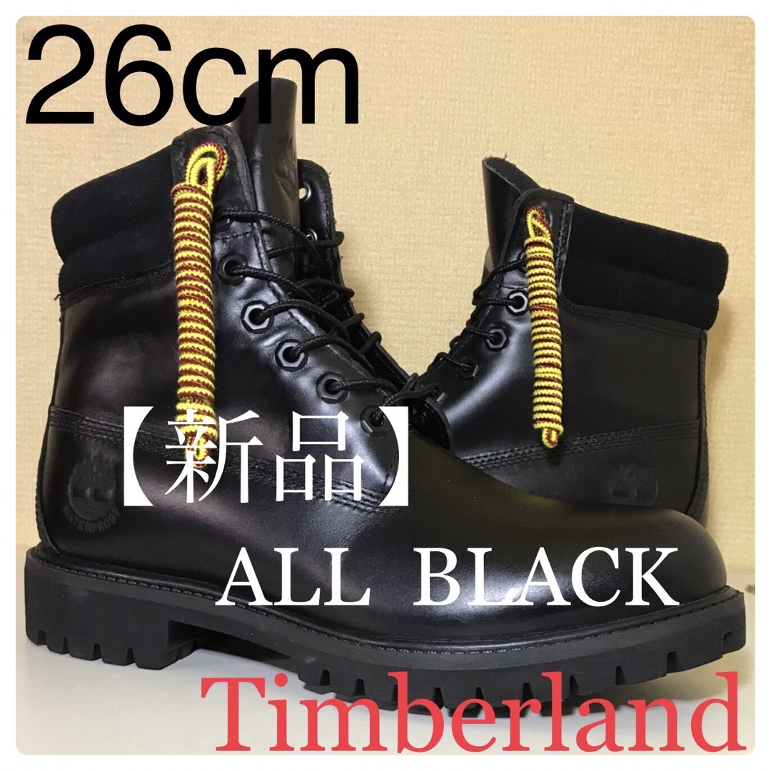 Timberland(ティンバーランド)の【Timberland 新品】26cmティンバーランド All Black le メンズの靴/シューズ(ブーツ)の商品写真