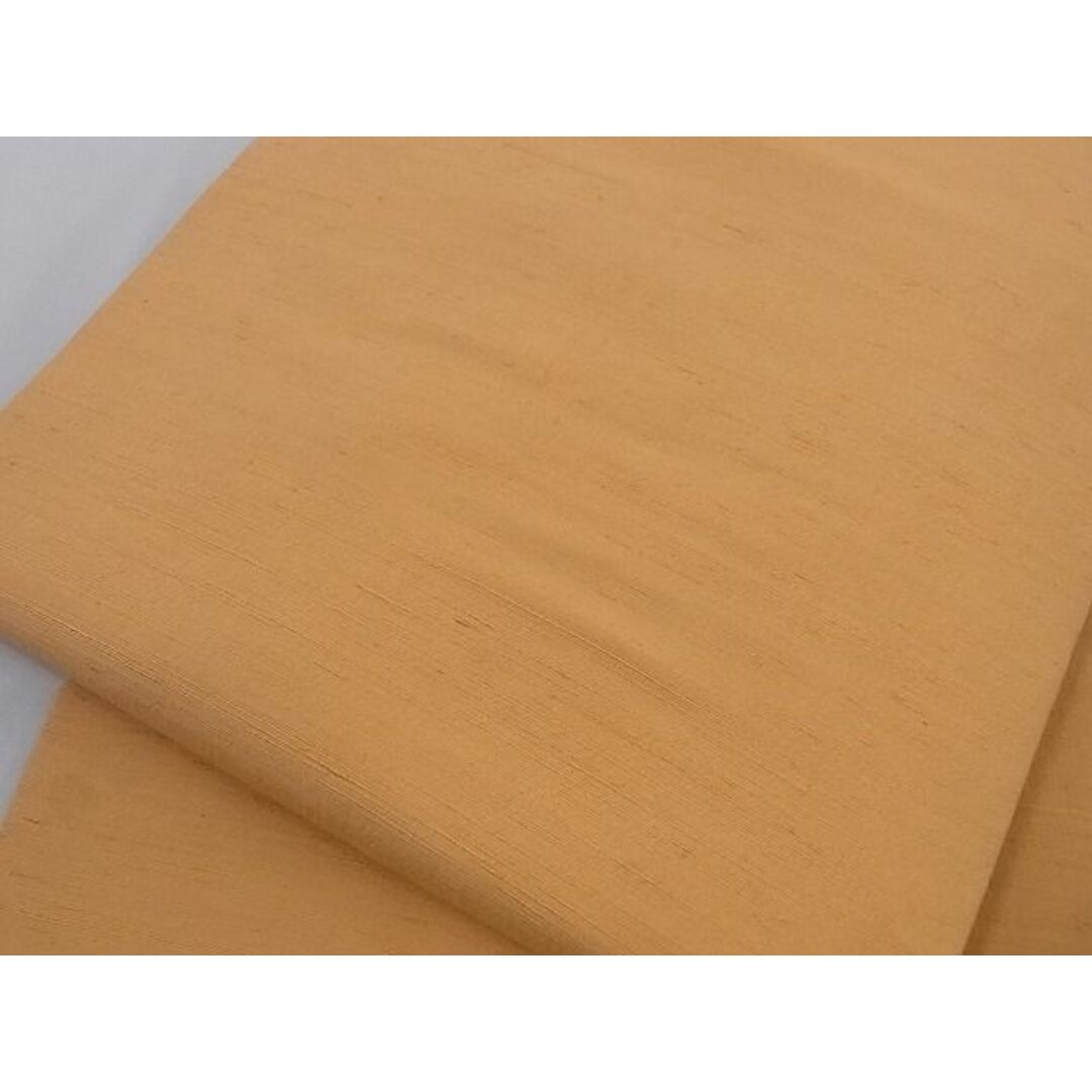 平和屋川間店■九寸名古屋帯　紬地　小麦色　正絹　逸品　A-az4987 レディースの水着/浴衣(帯)の商品写真