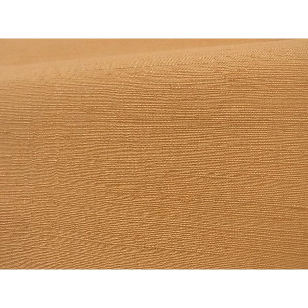 平和屋川間店■九寸名古屋帯　紬地　小麦色　正絹　逸品　A-az4987 レディースの水着/浴衣(帯)の商品写真