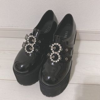 バブルス(Bubbles)のBUBBLES バブルス 厚底 ダブルバックル厚底シューズ(ローファー/革靴)