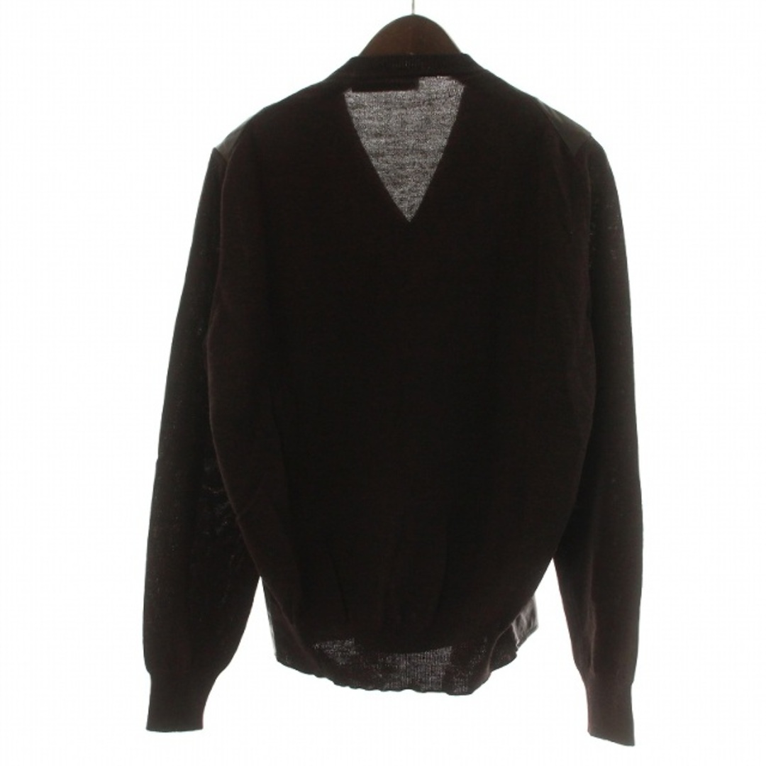 新品】 DOLCE&GABBANA秋冬デニム切替Vネックセーター50 ニット 新品】 DOLCE&GABBANA秋冬デニム切替Vネックセーター50 ニット
