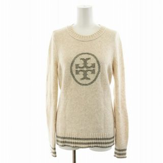 トリーバーチ(Tory Burch)のトリーバーチ ニット カットソー 長袖 ロゴ ラメ プルオーバー ボーダー(ニット/セーター)