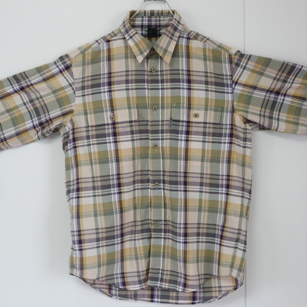mont bell(モンベル)の【レトロデザイン】モンベル／チェックシャツ　wickron　マルチカラー　古着 メンズのトップス(シャツ)の商品写真