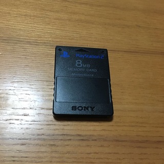 プレイステーション2(PlayStation2)のメモリーカード　黒(家庭用ゲーム機本体)