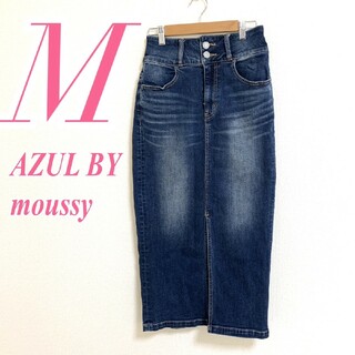AZUL by moussy - アズールバイマウジー M タイトスカート デニムスカート カジュアル ブルー