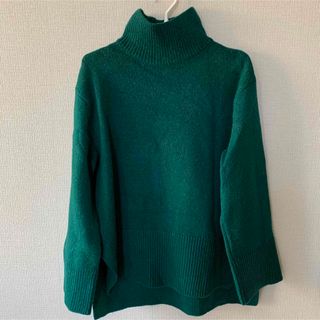 エイチアンドエイチ(H&H)のH&M グリーンタートルニット(ニット/セーター)