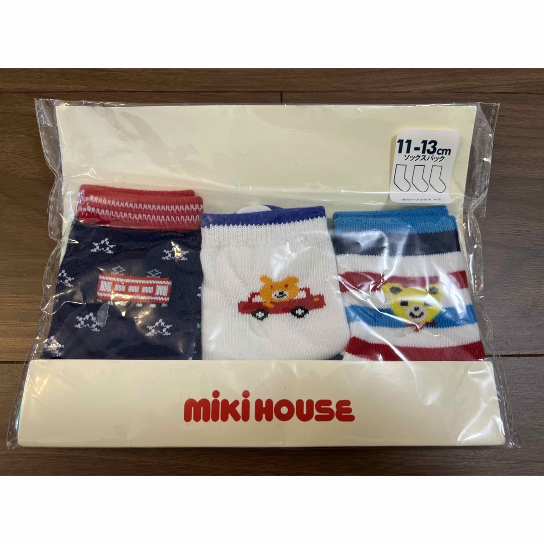 mikihouse(ミキハウス)の【新品】ミキハウス　ソックスパック2パック　11〜13cm キッズ/ベビー/マタニティのこども用ファッション小物(靴下/タイツ)の商品写真