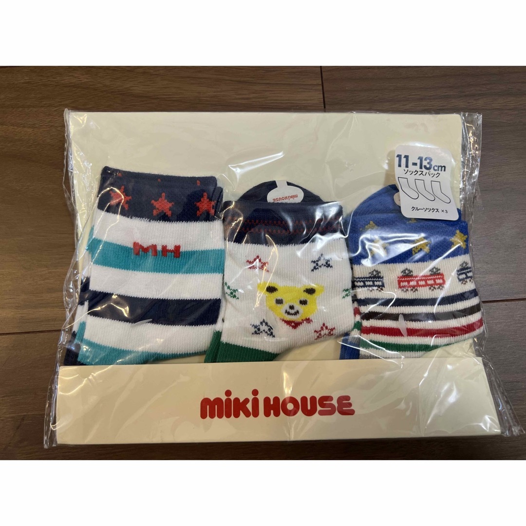 mikihouse(ミキハウス)の【新品】ミキハウス　ソックスパック2パック　11〜13cm キッズ/ベビー/マタニティのこども用ファッション小物(靴下/タイツ)の商品写真