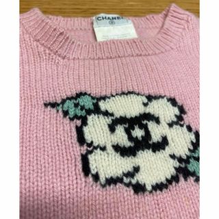 シャネル(CHANEL)のシャネル　ニット　セーター　カメリア　ヴィンテージ(ニット/セーター)