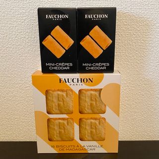 フォション(FAUCHON)の専用です！！ミニクレープ　チェダー2箱、メイドインF クッキー（プレーン）1箱(菓子/デザート)