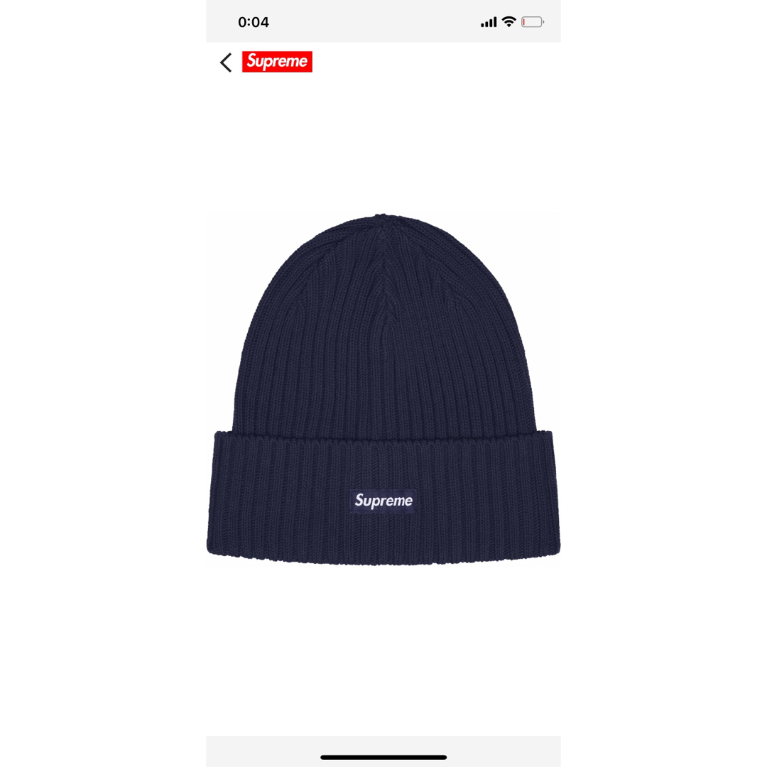 Supreme - 24ss Supreme Overdyed Beanie NAVY ニット帽の通販 by