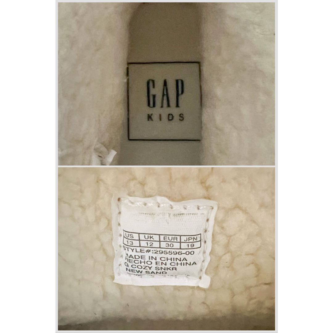 GAP Kids(ギャップキッズ)のギャップキッズ【未使用/タグなし】19cm 裏ボアショートブーツ キッズ/ベビー/マタニティのキッズ靴/シューズ(15cm~)(ブーツ)の商品写真