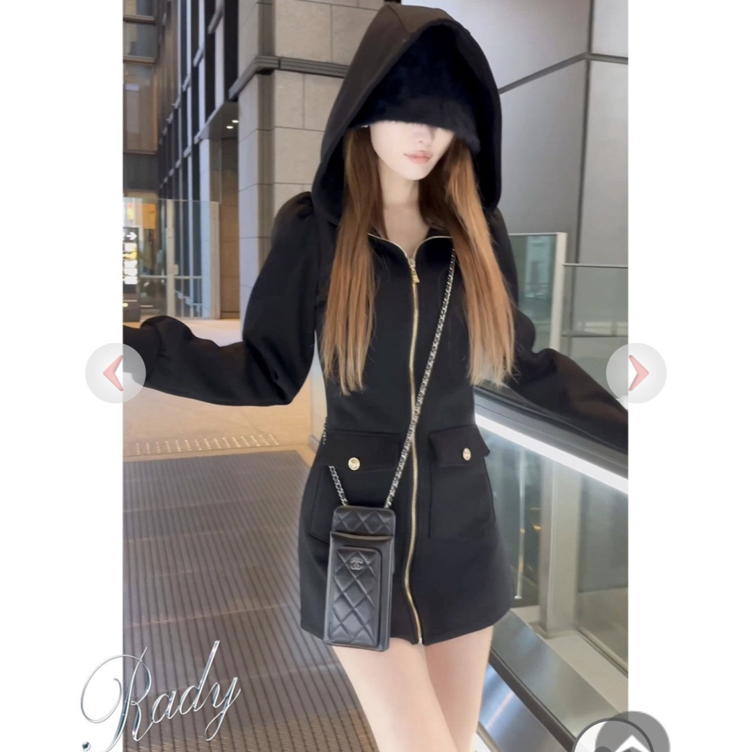 Rady - 今期完売 新品タグ付き Rady ジップアップワンピース Rady - 今期完売 新品タグ付き Rady ジップアップワンピース