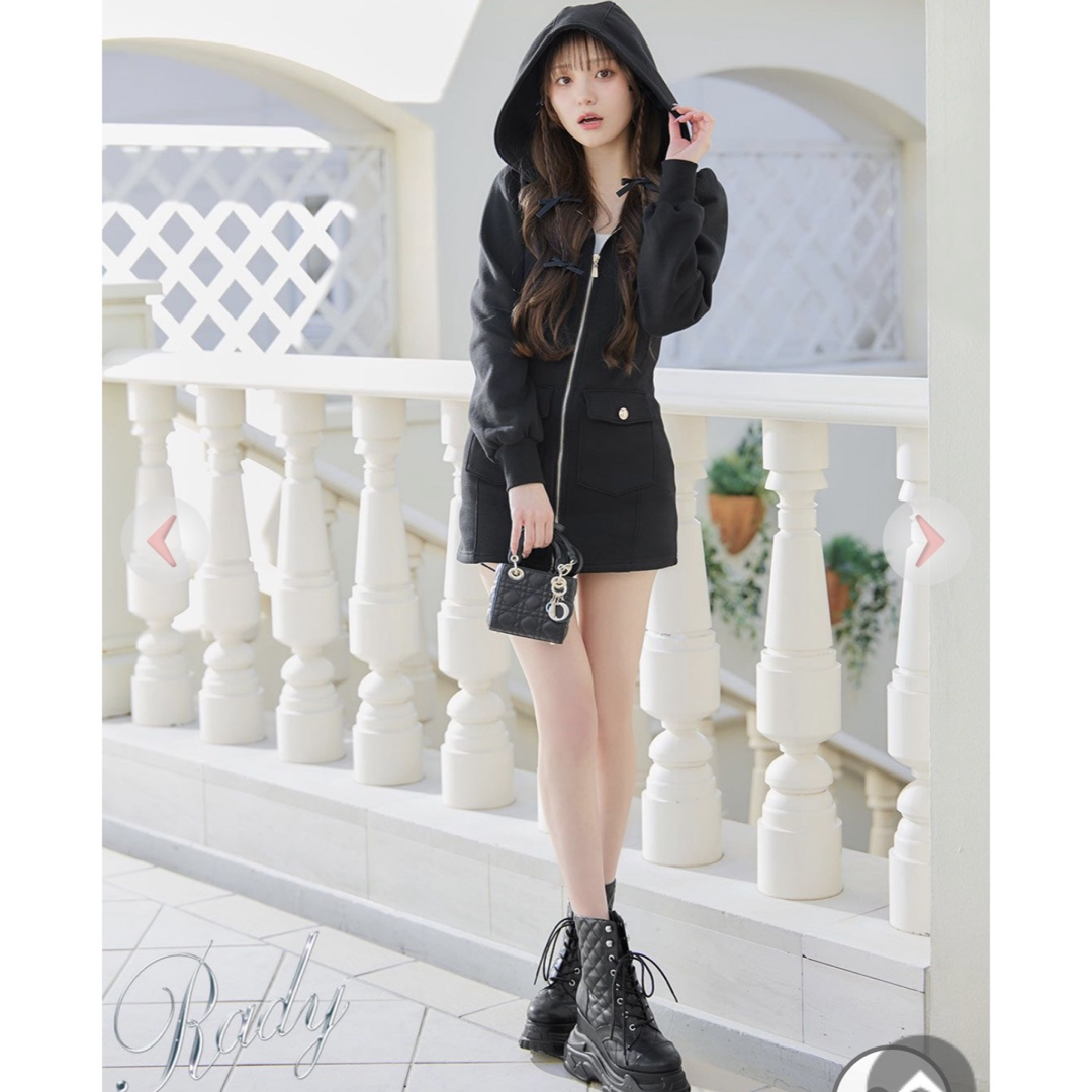 Rady - 今期完売 新品タグ付き Rady ジップアップワンピース Rady - 今期完売 新品タグ付き Rady ジップアップワンピース