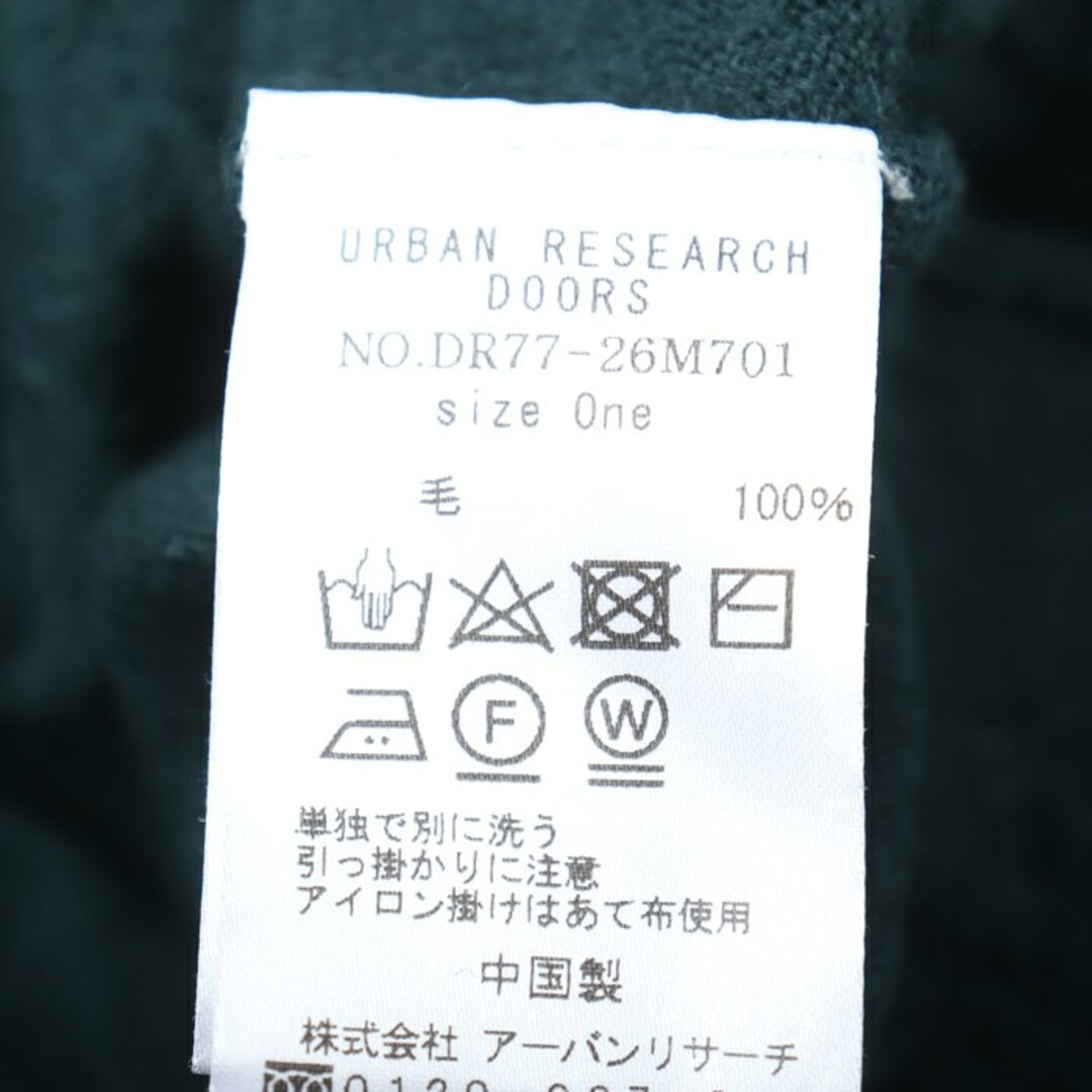 URBAN RESEARCH(アーバンリサーチ)のアーバンリサーチ ワンピース  ニットワンピ チュニック 長袖 ウール100% トップス レディース Oneサイズ グリーン URBAN RESEARCH レディースのワンピース(その他)の商品写真