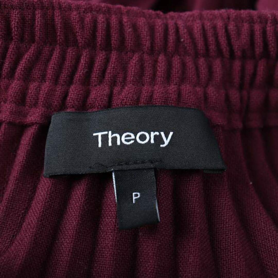 theory(セオリー)のセオリー ロングスカート プリーツスカート 無地 ボトムス レディース Pサイズ パープル theory レディースのスカート(ロングスカート)の商品写真