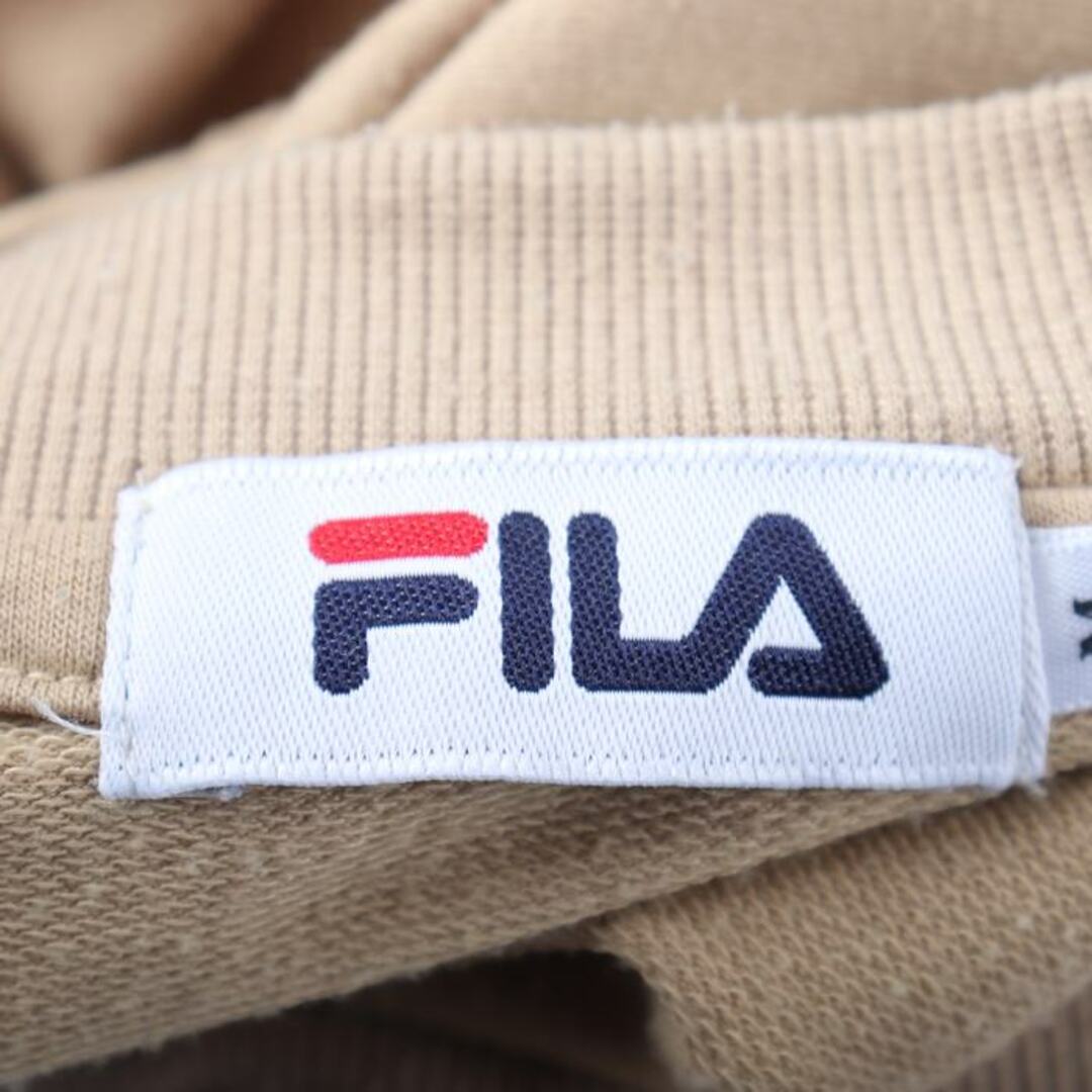 FILA(フィラ)のフィラ 長袖スウェット スエット トレーナー ワンポイントロゴ レディース Mサイズ ベージュ FILA レディースのトップス(トレーナー/スウェット)の商品写真