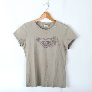 ロキシー(Roxy)のロキシー 半袖Tシャツ ロゴT スポーツウエア レディース Mサイズ グレー ROXY(Tシャツ(半袖/袖なし))