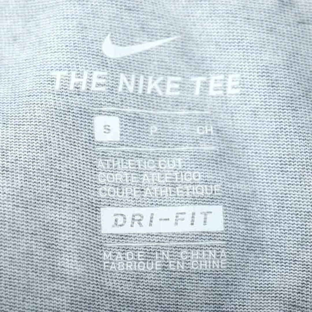 NIKE(ナイキ)のナイキ 半袖Tシャツ ロゴT ドライフィット スポーツウエア レディース Sサイズ グレー×オレンジ NIKE レディースのトップス(Tシャツ(半袖/袖なし))の商品写真